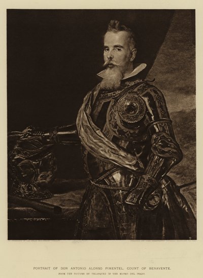 Portrait de Don Antonio Alonso Pimentel, comte de Benavente - Diego Velázquez